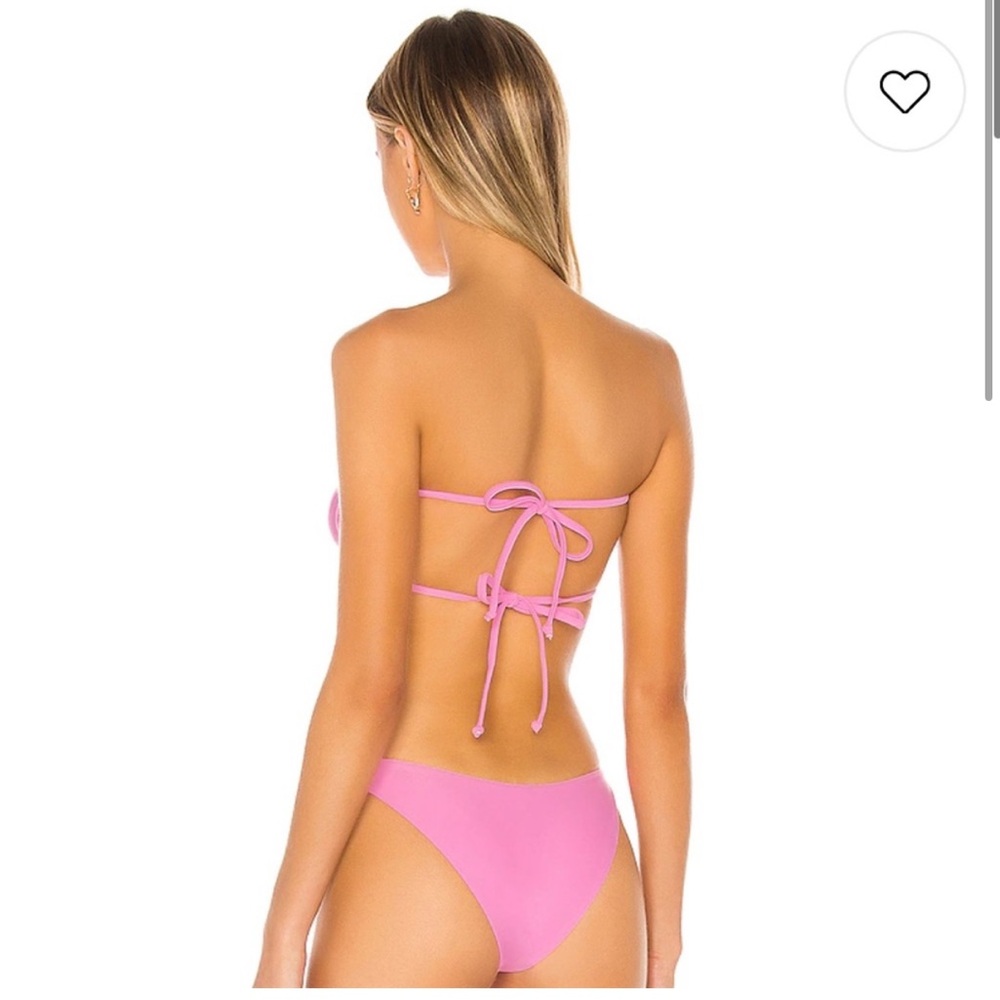 Lovers + friends pink Karina bikini set